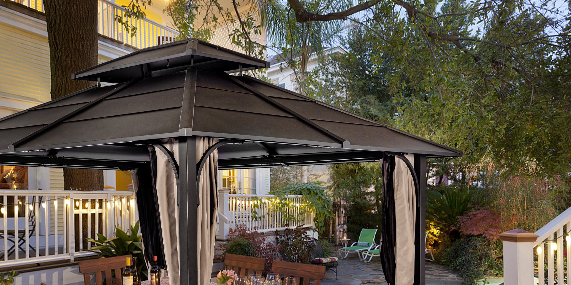 Get an Olilawn gazebo to enjoy your outdoor life.