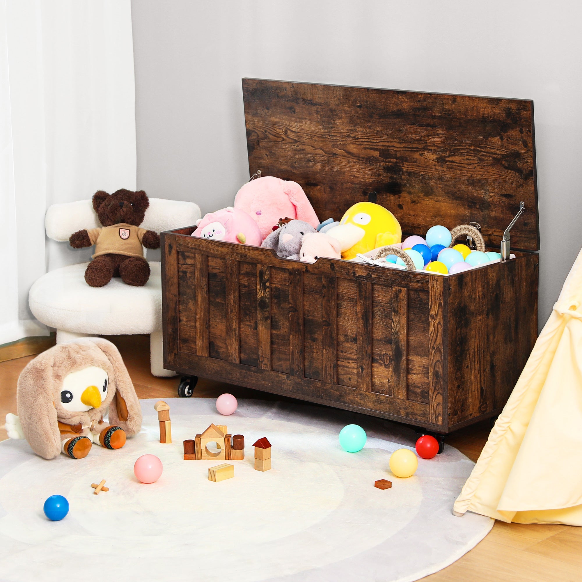Wooden Storage Bench