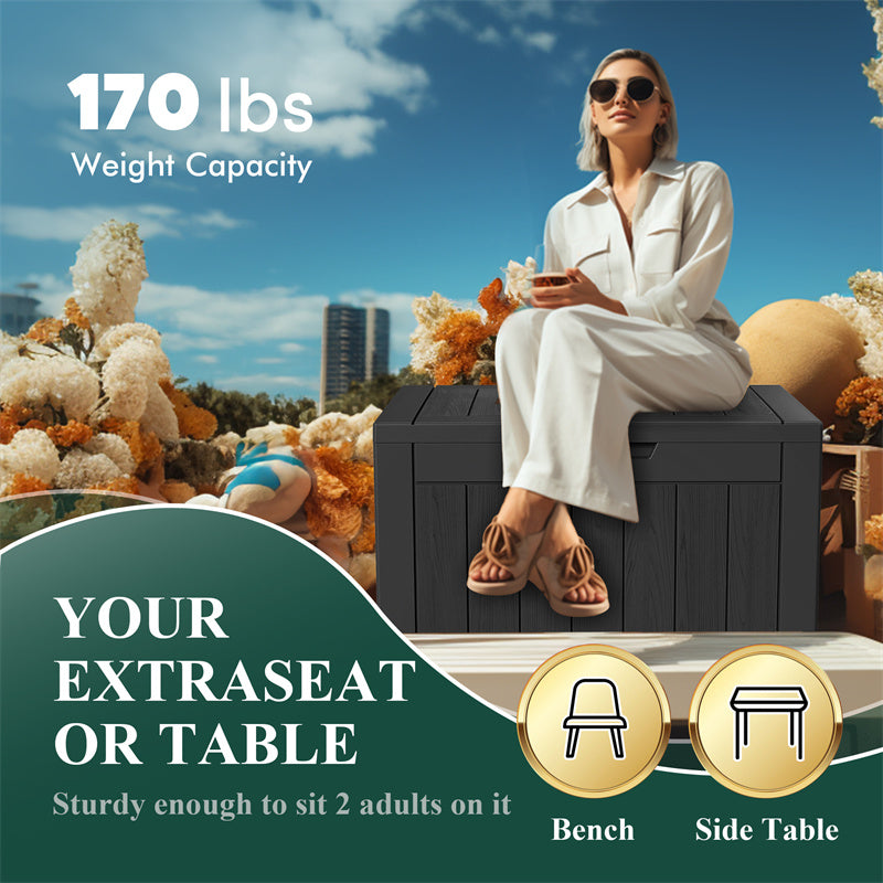 YOUR EXTRASEAT OR TABLW
Sturdy enough to sit 2 adults on it