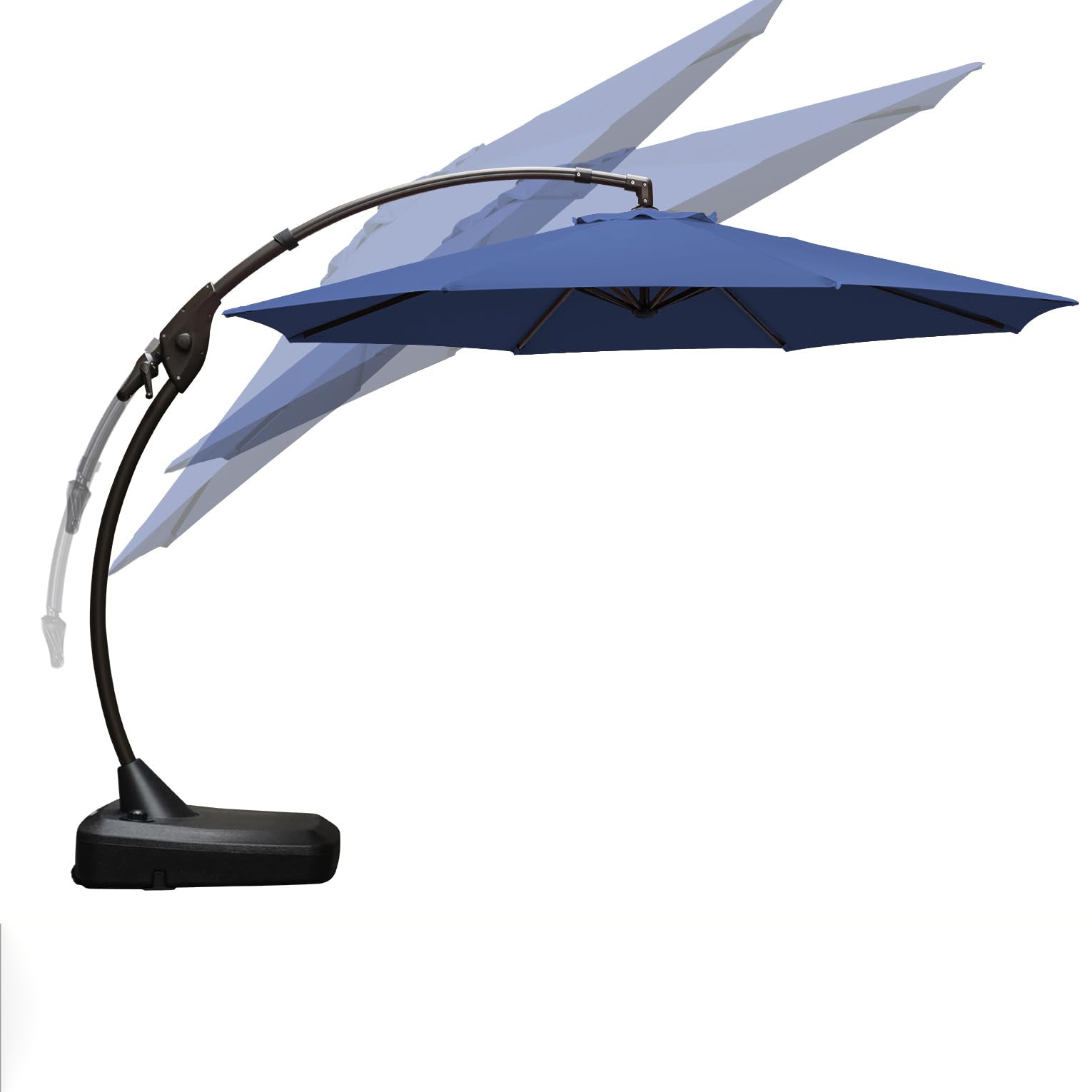 12ft Outdoor Large Patio Aluminum Cantilever Umbrella