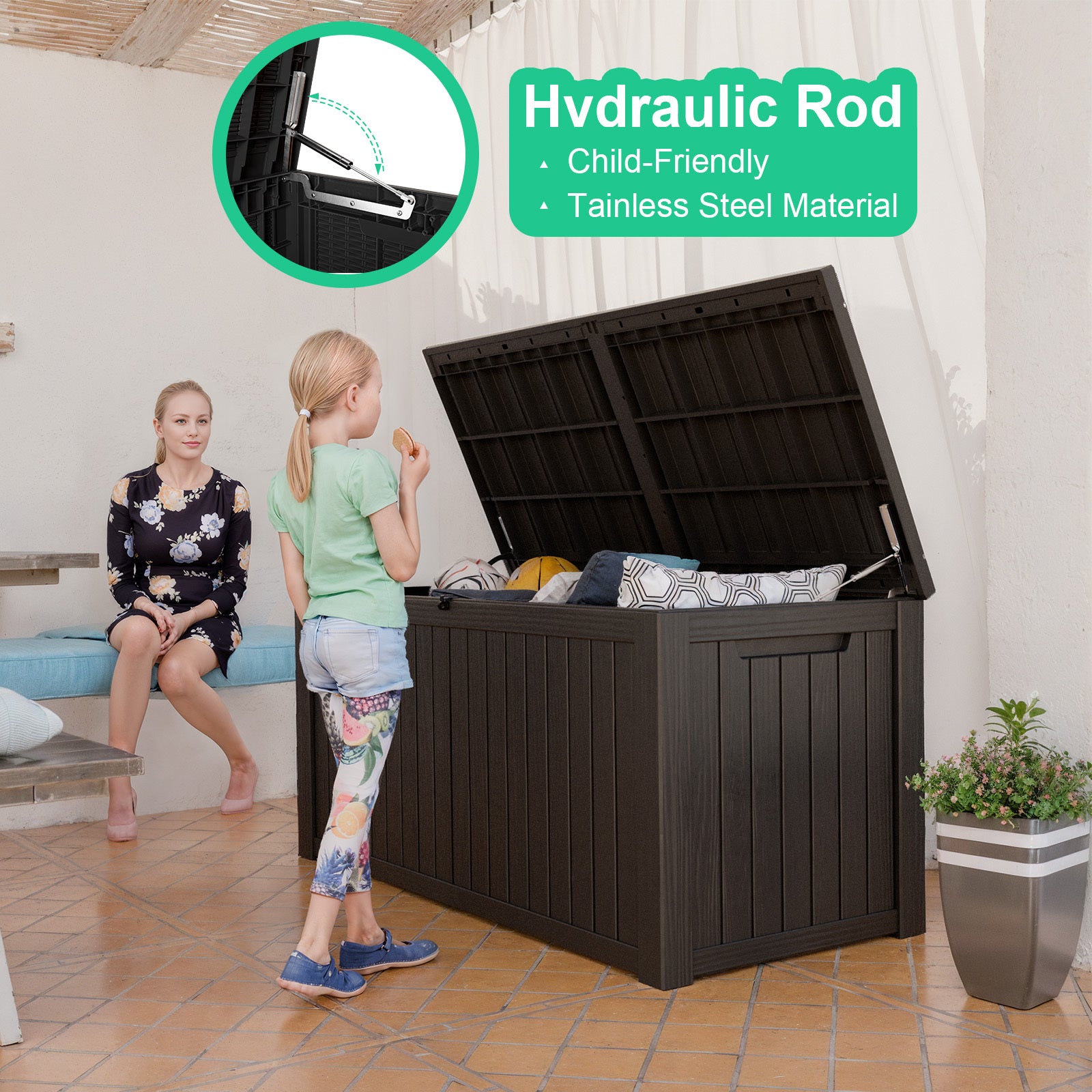 Hydraulic Rod
Child-Friendly
Tainless Steel Material