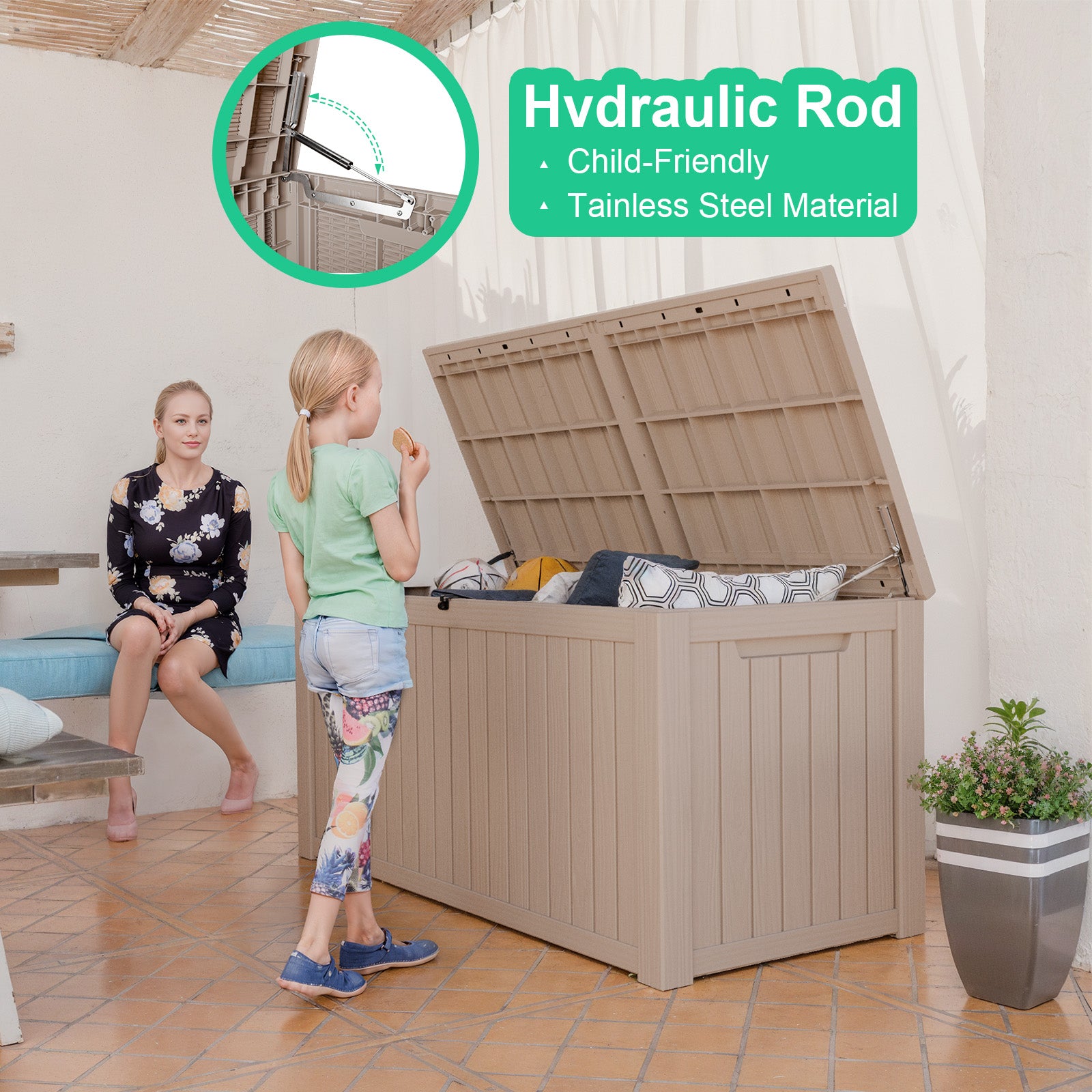 Hydraulic Rod
Child-Friendly
Tainless Steel Material