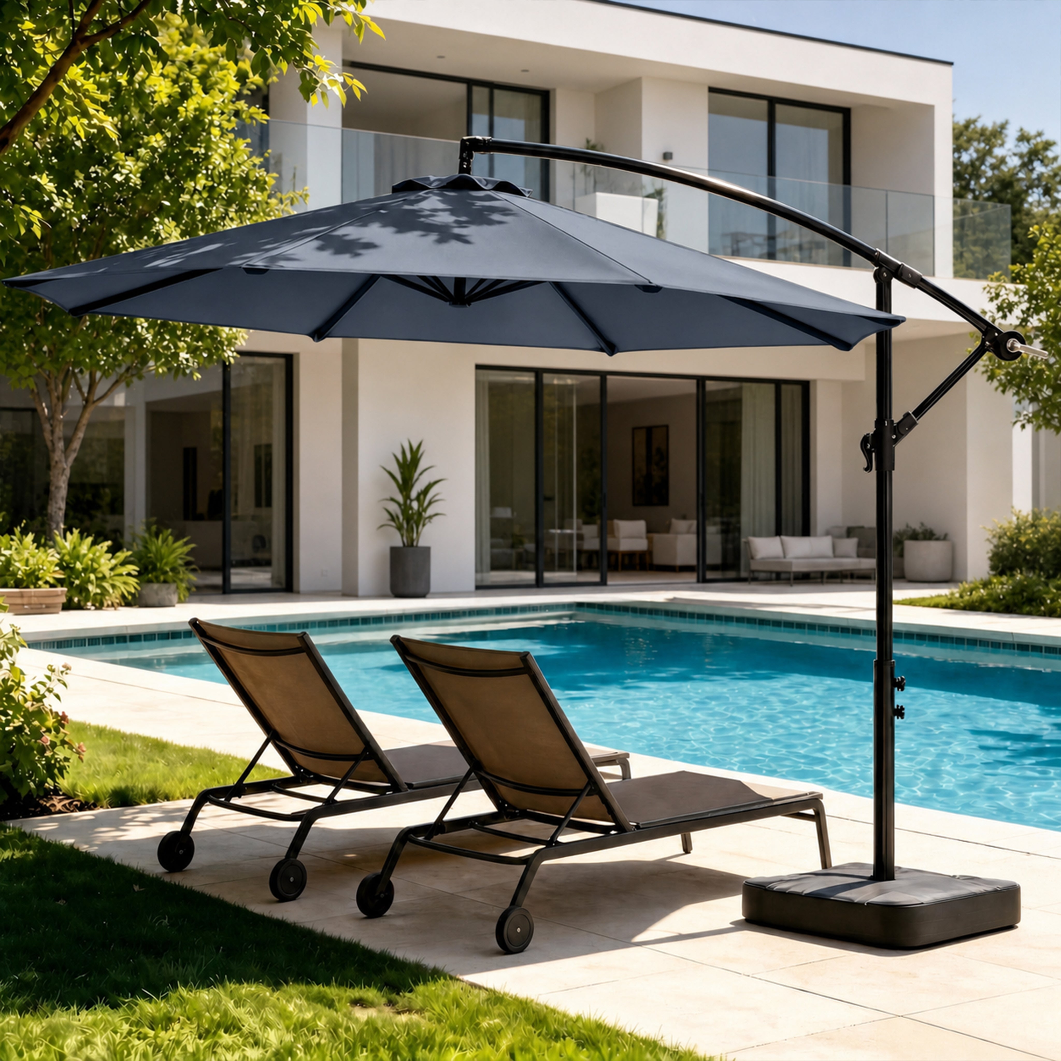 Olilawn 10ft Outdoor Patio Umbrella with Upgraded Yarn-dyed Fabric OL-HT032(UPC:779657329511)