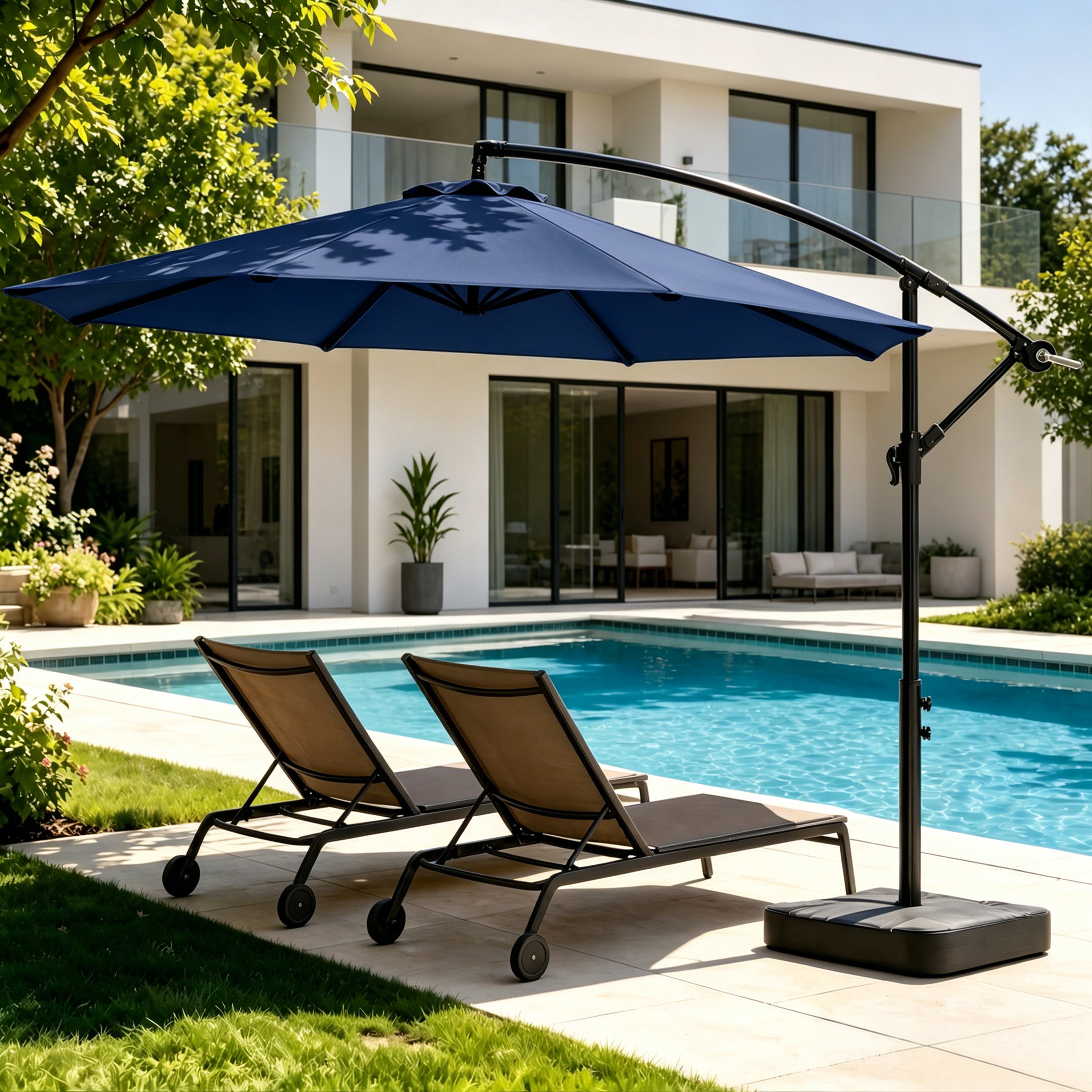 Olilawn 10ft Outdoor Patio Umbrella with Upgraded Yarn-dyed Fabric OL-HT032(UPC:779657329511)