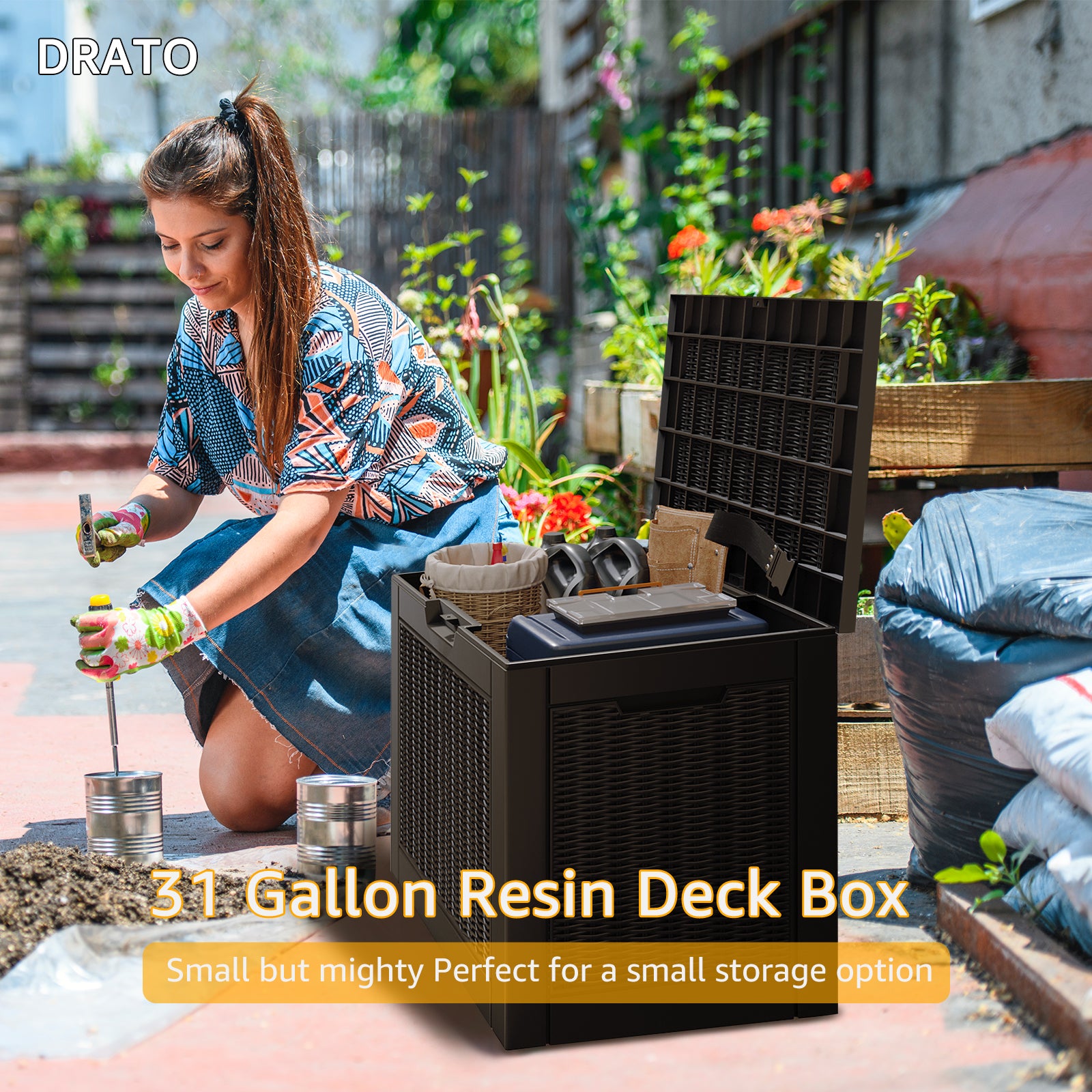31 Gallon Resin Deck Box