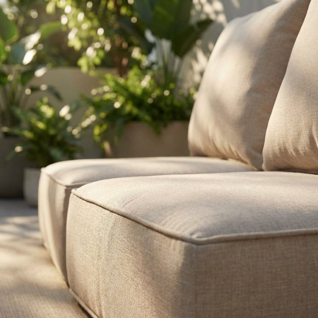 OLILAWN Outdoor Chair Cushions, 24x24x6 Inch Thicken Patio Furniture Cushions Set of 2, Beige, OL-HT049