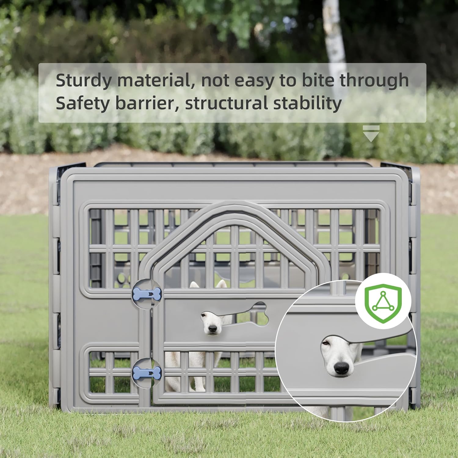 Sturdy material,not easy to bite through Safety barrire,structural stability