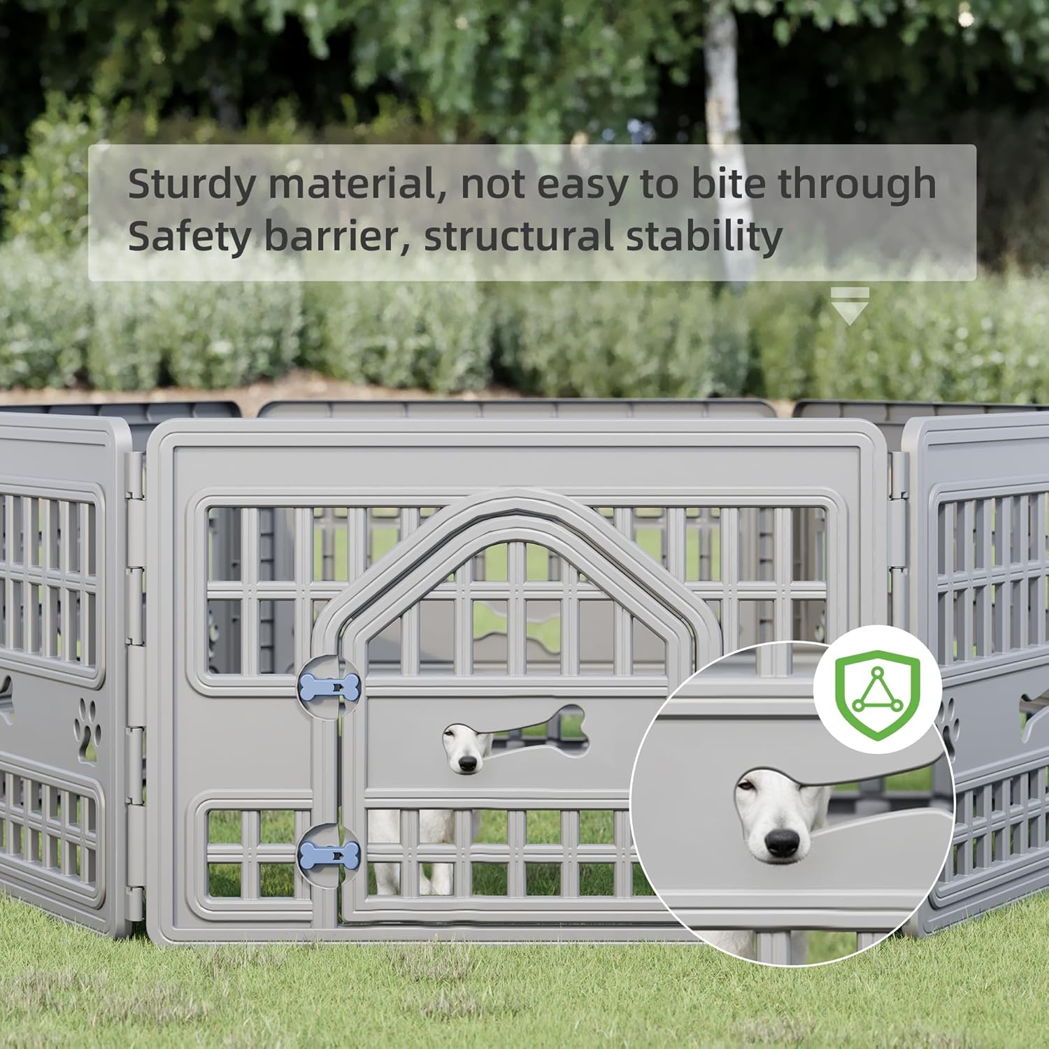Sturdy material,not easy to bite through Safety barrire,structural stability