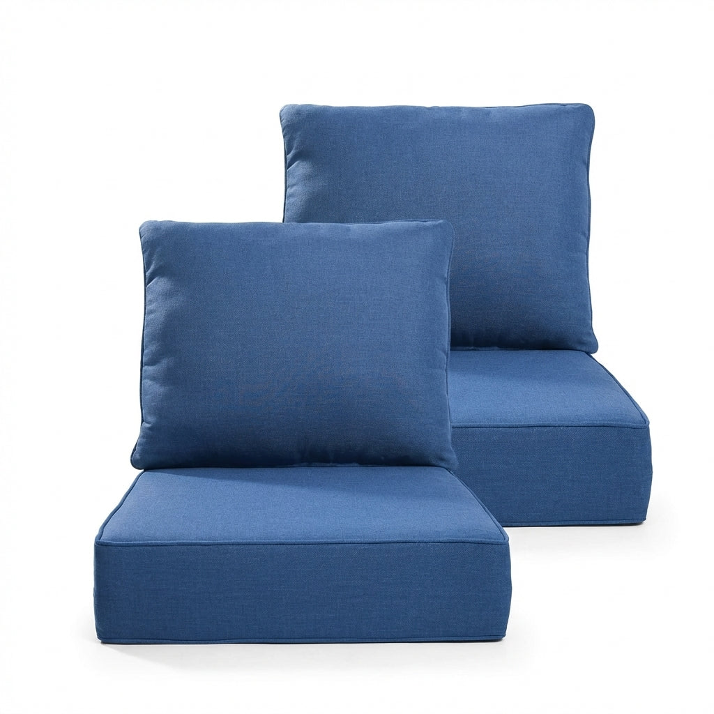 OLILAWN Outdoor Chair Cushions, 24x24x6 Inch Thicken Patio Furniture Cushions Set of 4, Beige-ol-ht049