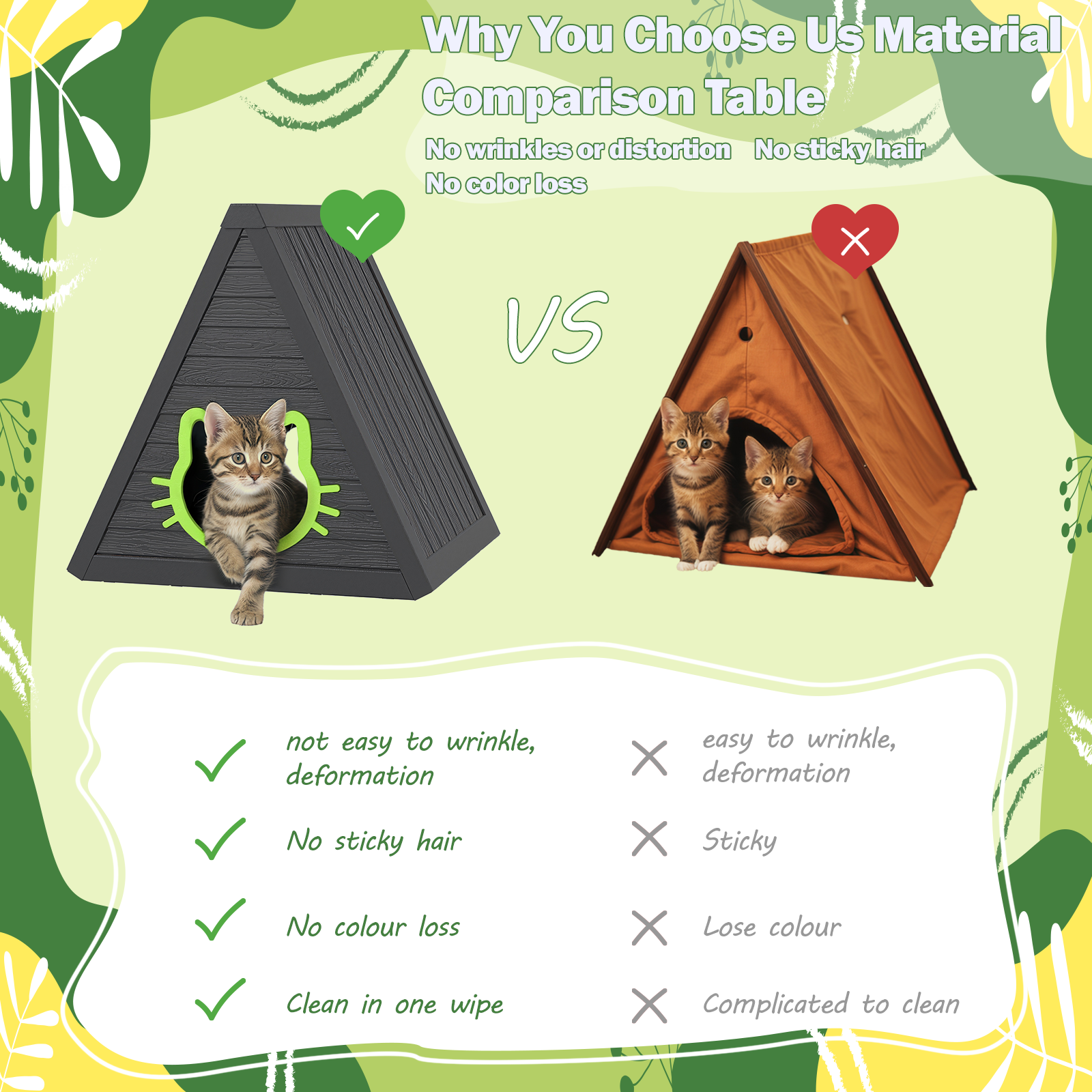 Black Triangular Cat House โ Privacy, Space, and Durability for Your Cat