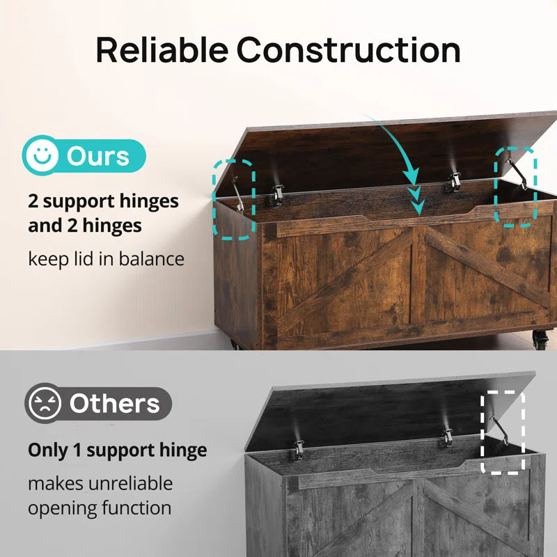Upgraded 2025 Versatile Modern Storage Bench EJ-EN007