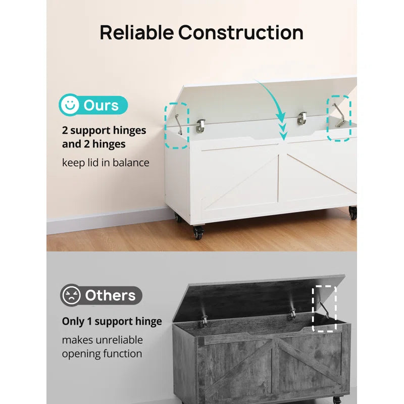 Upgraded 2025 Versatile Modern Storage Bench EJ-EN007