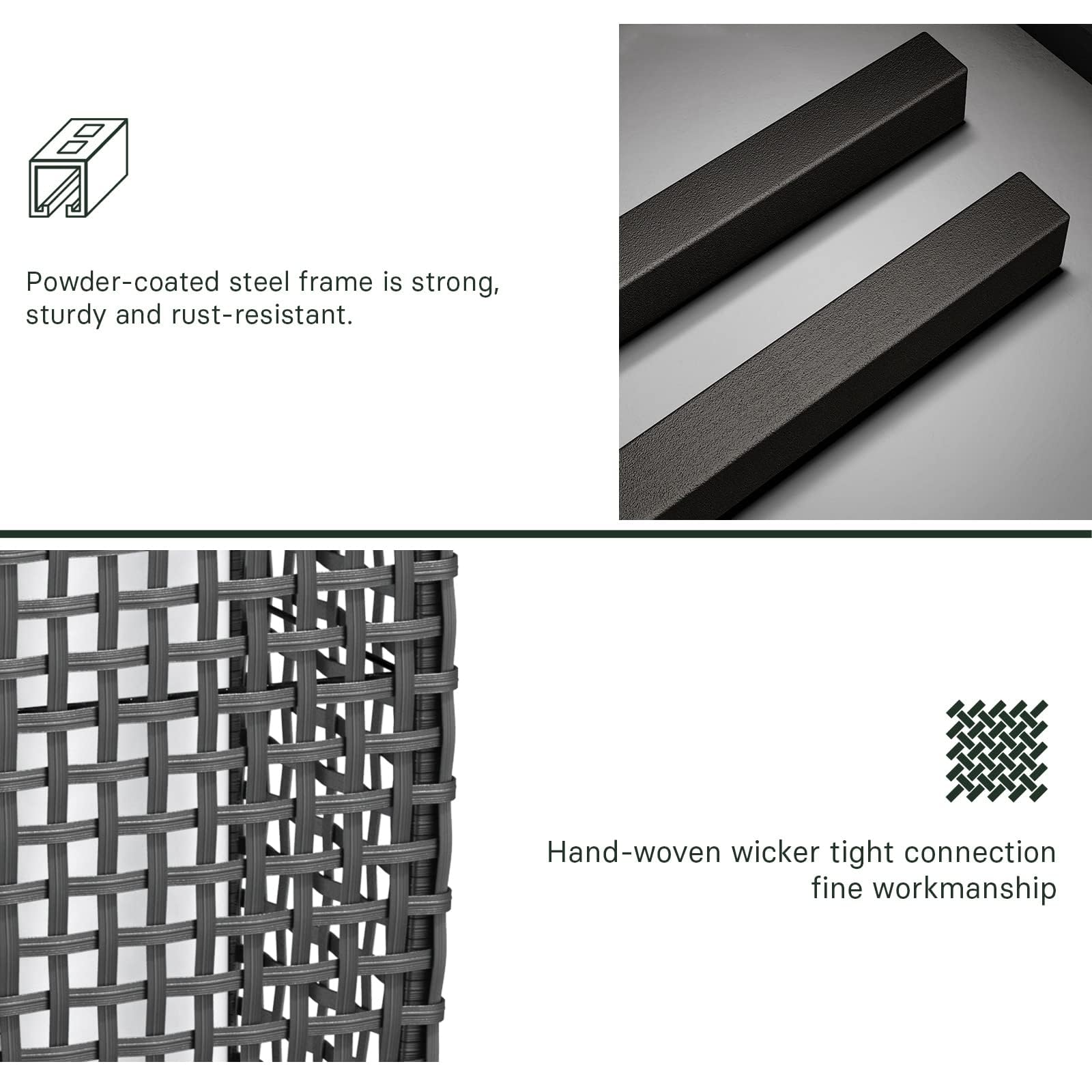 Water-Resistant Lantern Hollow Rattan Wicker Outdoor Solar Floor Lamp-FUJI