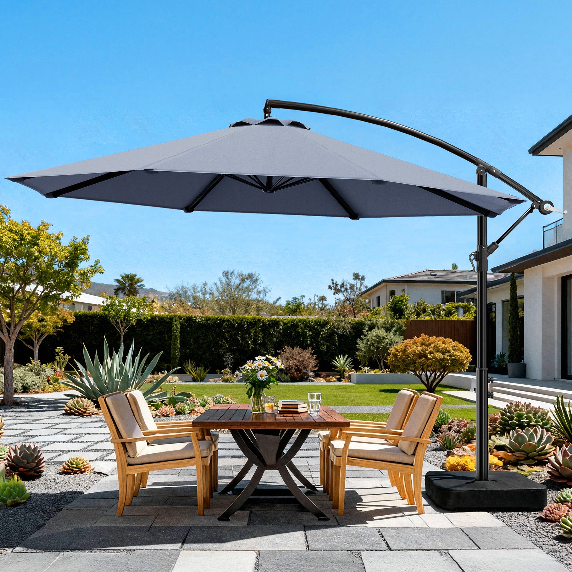 Olilawn 10ft Outdoor Patio Umbrella - Thumbnail 4