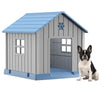 Outdoor Dog House for Small, Medium & Large Dogs – Waterproof Plastic Pet Shelter with Air Vents