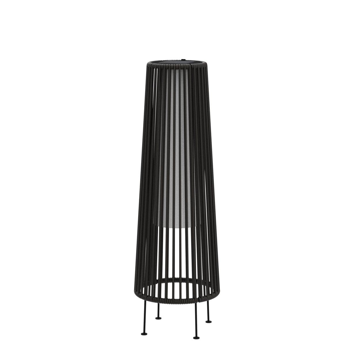 Waterproof Wicker Rattan Outdoor Solar Floor Lamp-Gordes