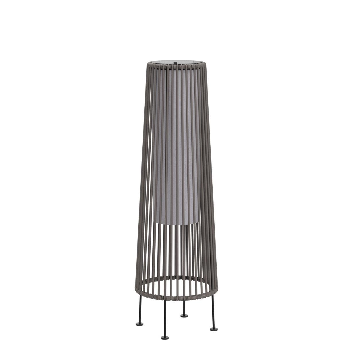 Waterproof Wicker Rattan Outdoor Solar Floor Lamp-Gordes